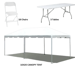 10X20 Canopy Tent Package (Seats 18)